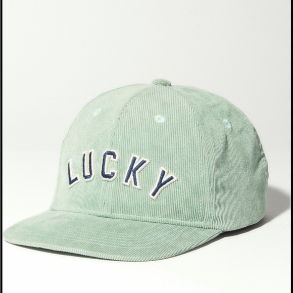 Lucky Brand Accessories - Lucky brand unisex Corduroy Lucky Baseball Hat mint green